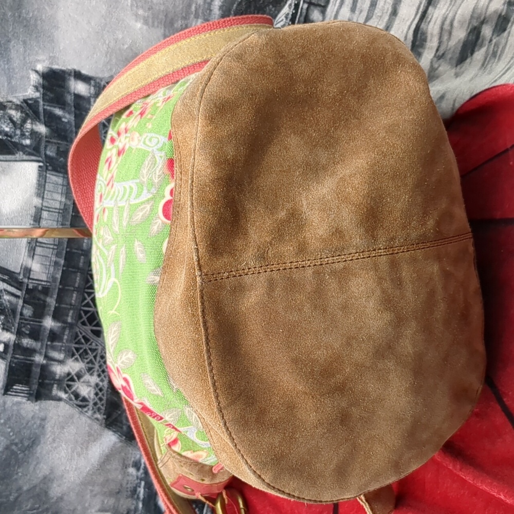 Lucky Brand! Floral suede Bohemian bag - Picture 8 of 16